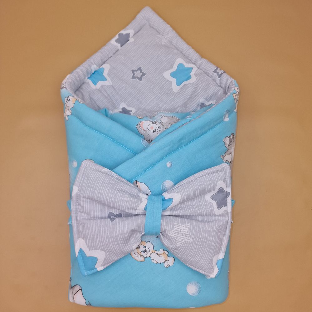 Комплект на выписку 2 пр: одеяло+бант-подушка (бязь) артикул анонс 1872б-1-2_м_16