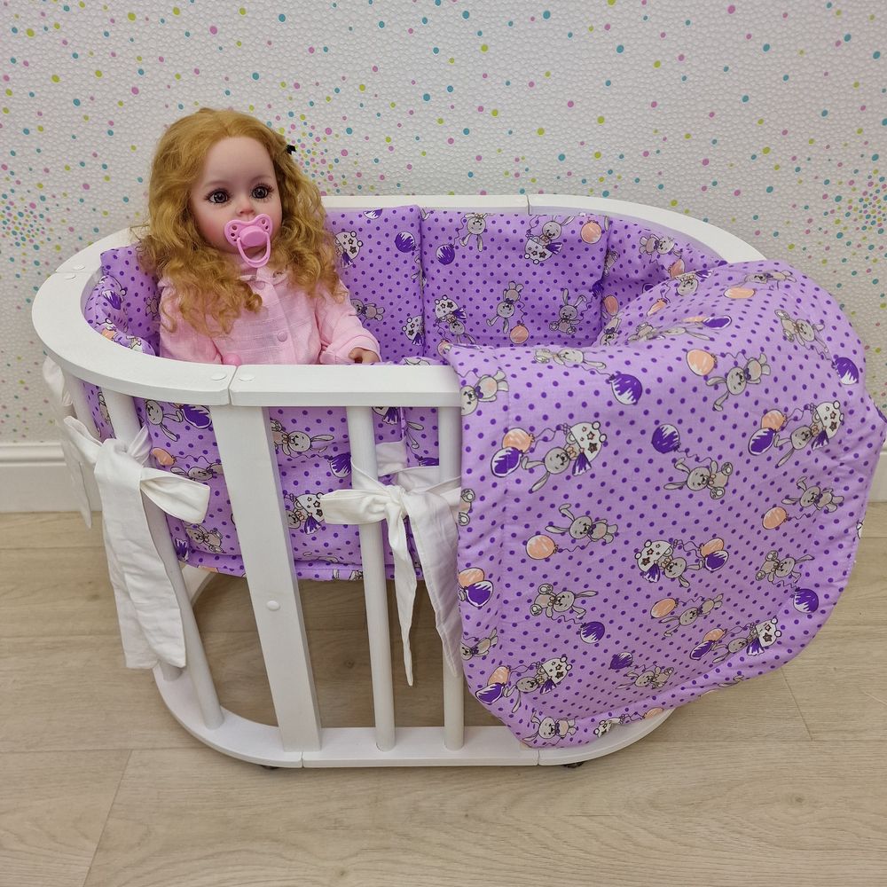 Пеленка для новорожденного с кружевами (бязь) артикул анонс КуклКПБ3_20