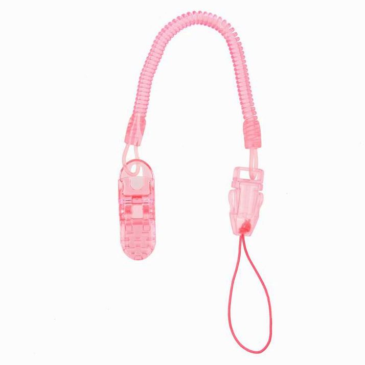 Картинка Держатель для соски - пустышки на пружинке-цепочке, цвет МИКС для девочки (№3489182) от магазина Мир детей Товары для Новорожденных