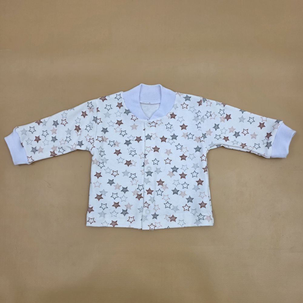 Кофточка №2 (интерлок, воротничок и манжеты - резинка, кнопки) артикул анонс 0749-62МД