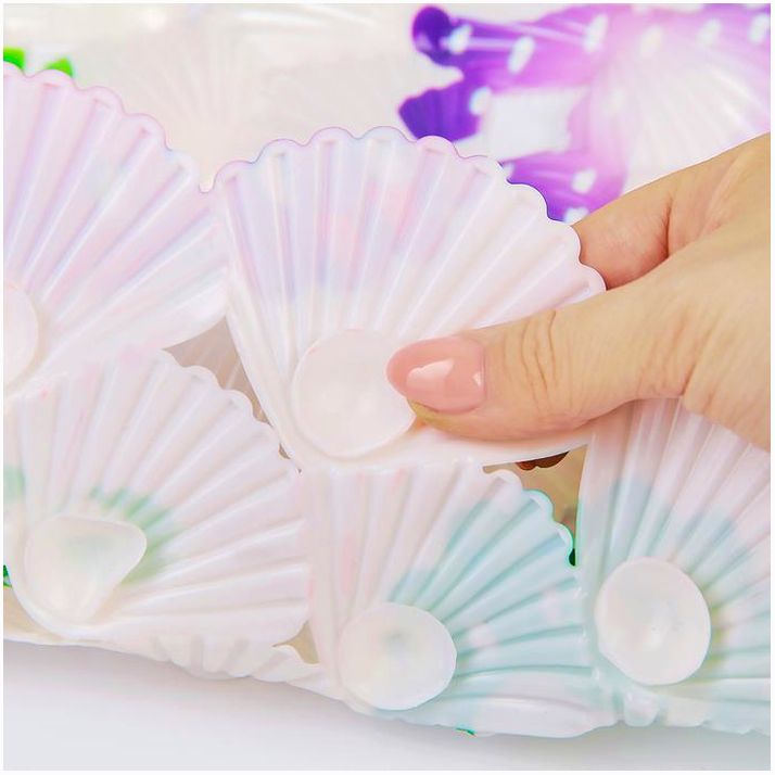 Картинка Коврик противоскользящий СПА в ванну на присосках Доляна «Рыбка-шар», 39?69 см (№1152769) от магазина Мир детей Товары для Новорожденных