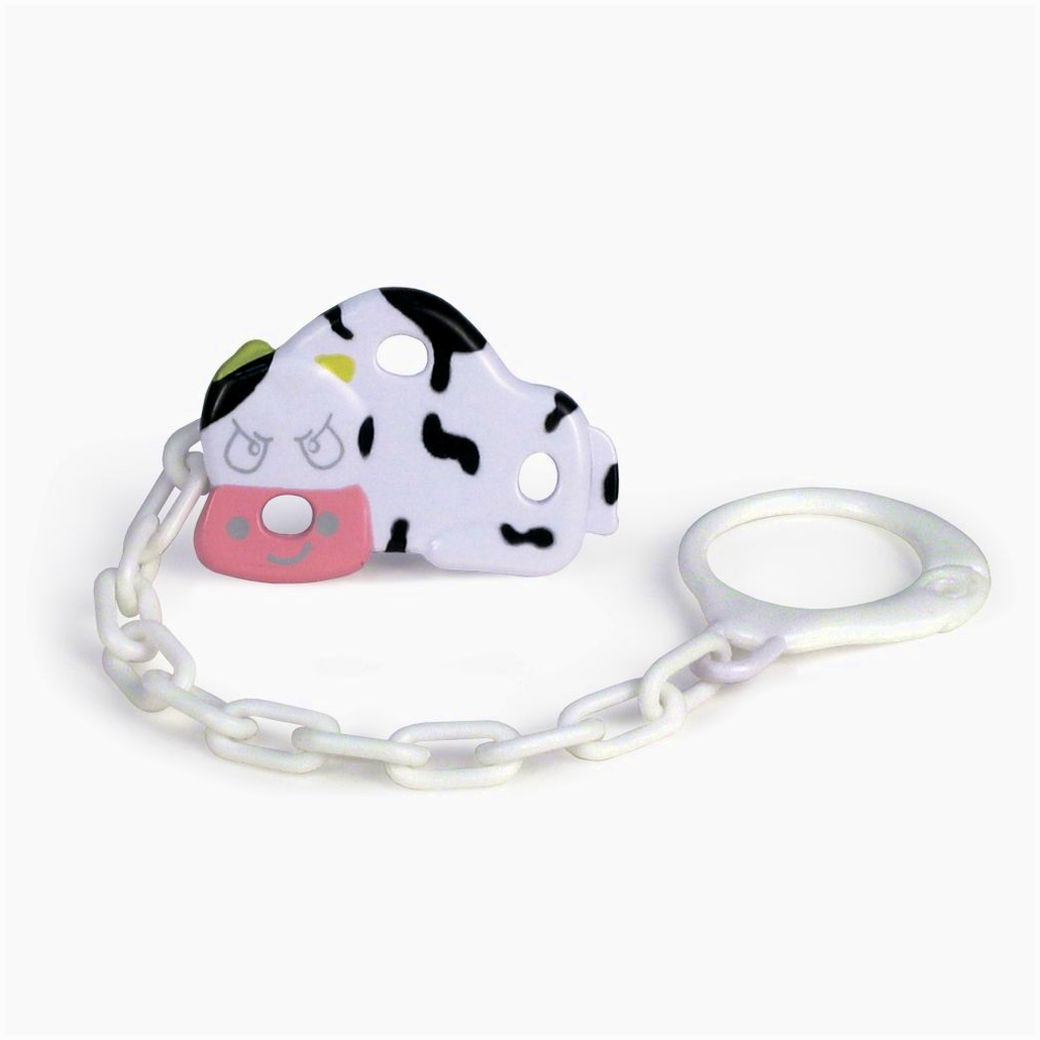 № 1568С Держатель для пустышки на цепочке с прищепкой 