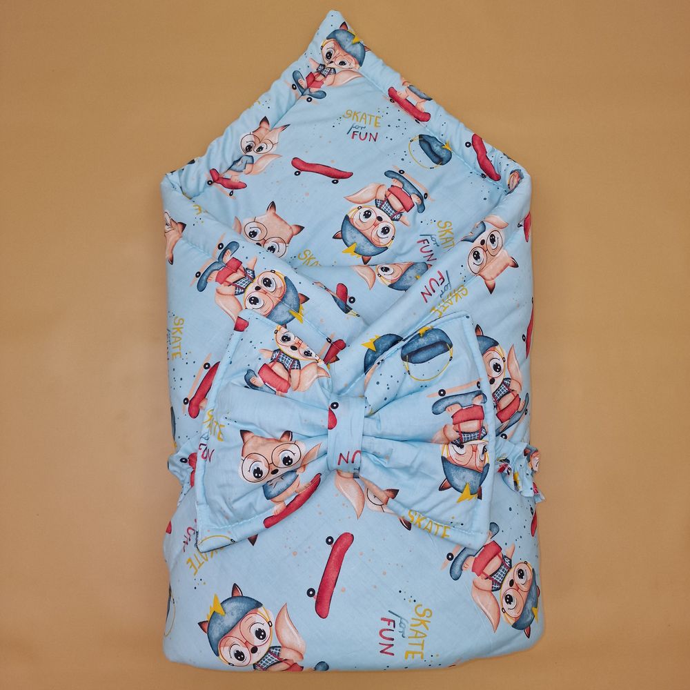 Комплект на выписку 2 пр: одеяло+бант-подушка (бязь) артикул анонс 1872б-0-1_м_09