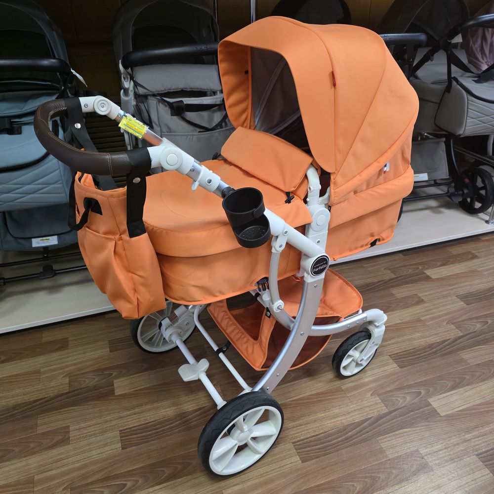 Коляска трансформер Aimile Original New Pearl  Коралловая Роза NDP-6 артикул анонс NDP-6