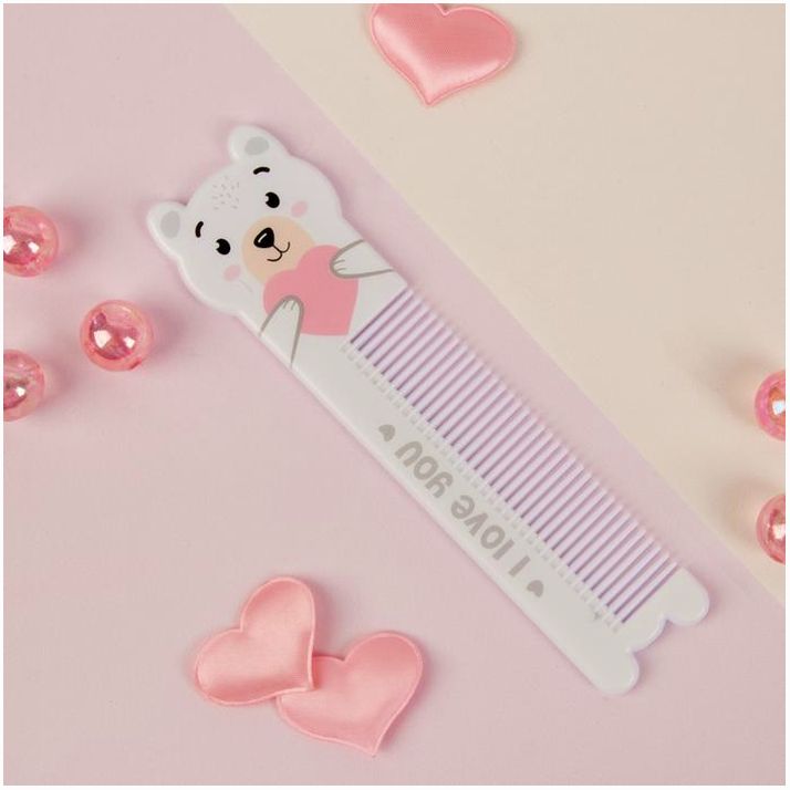 Расчёска фигурная «Мишутка», 14,7 ? 3,8 см артикул анонс 4563941