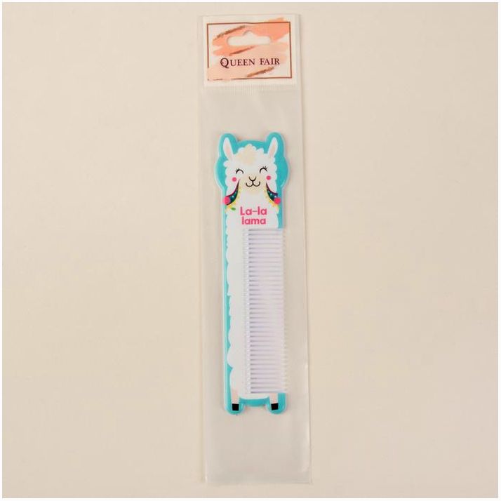 Картинка Расчёска фигурная «Ла-ла-лама», 14,7 ? 3,8 см (№4563940) от магазина Мир детей Товары для Новорожденных