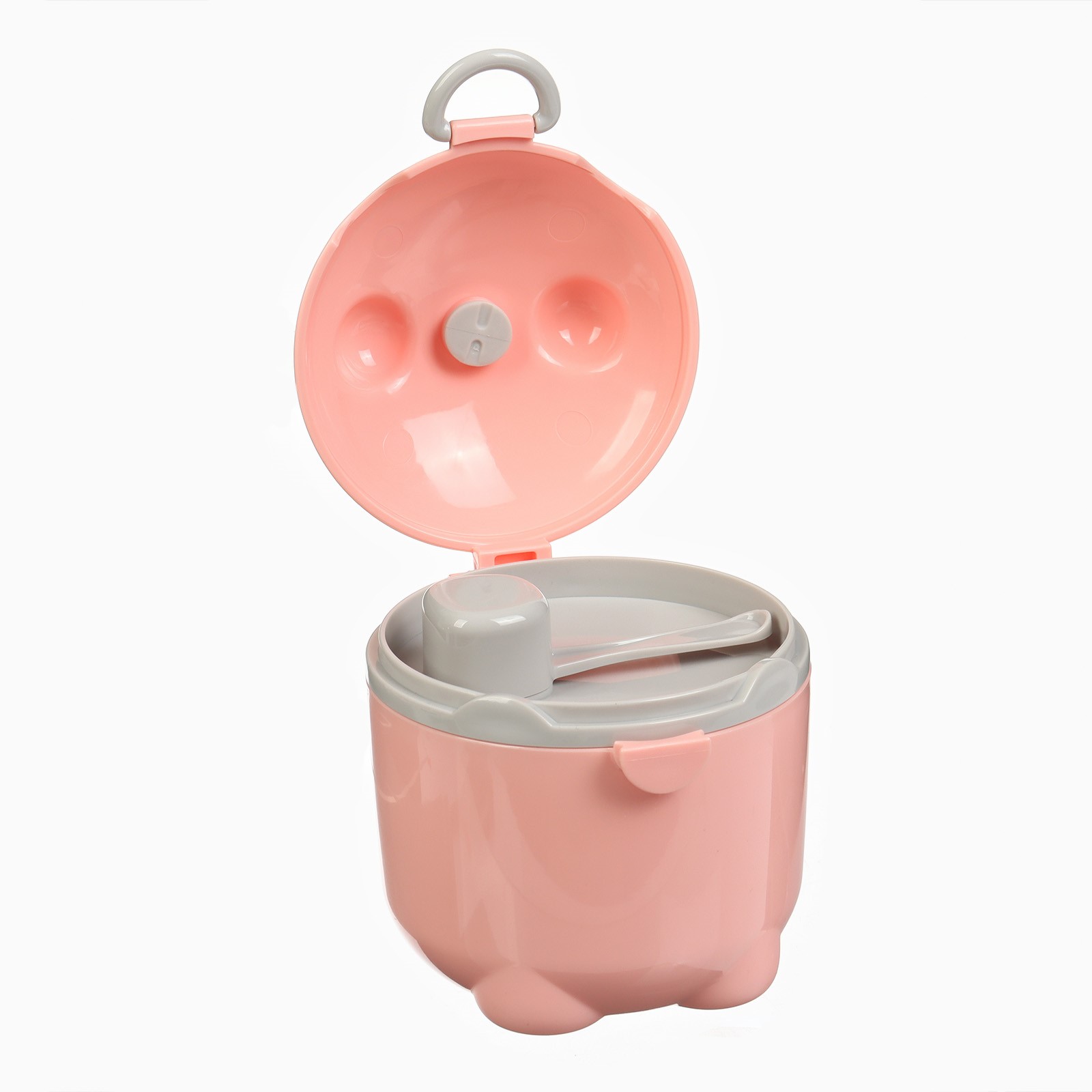 № 10553129 Контейнер для детского питания Мишка 1, 250 мл, цвет розовый