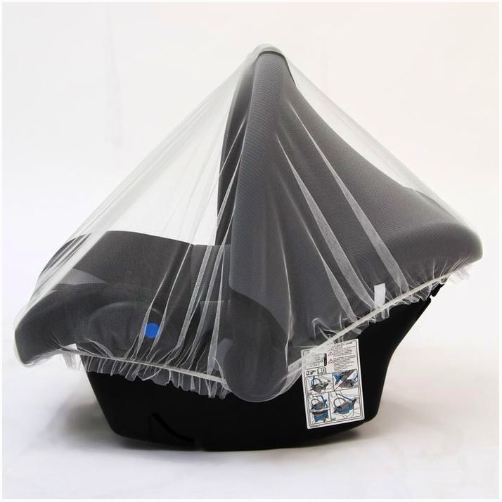 Картинка Универсальная москитная сетка на детскую коляску 100х140 см, цвет белый (№4940744) от магазина Мир детей Товары для Новорожденных