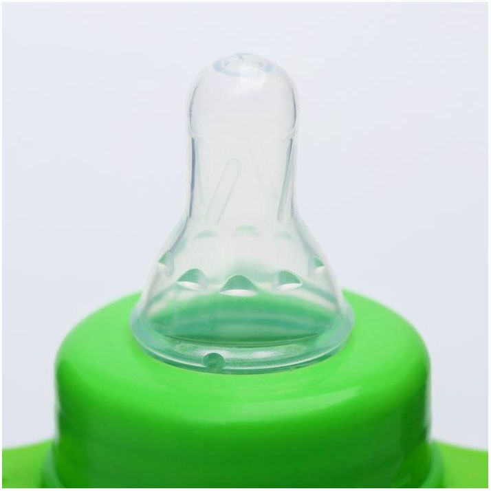 Картинка Бутылочка для кормления, стекло, 280 мл., с ручками, цвет МИКС (№4627673) от магазина Мир детей Товары для Новорожденных