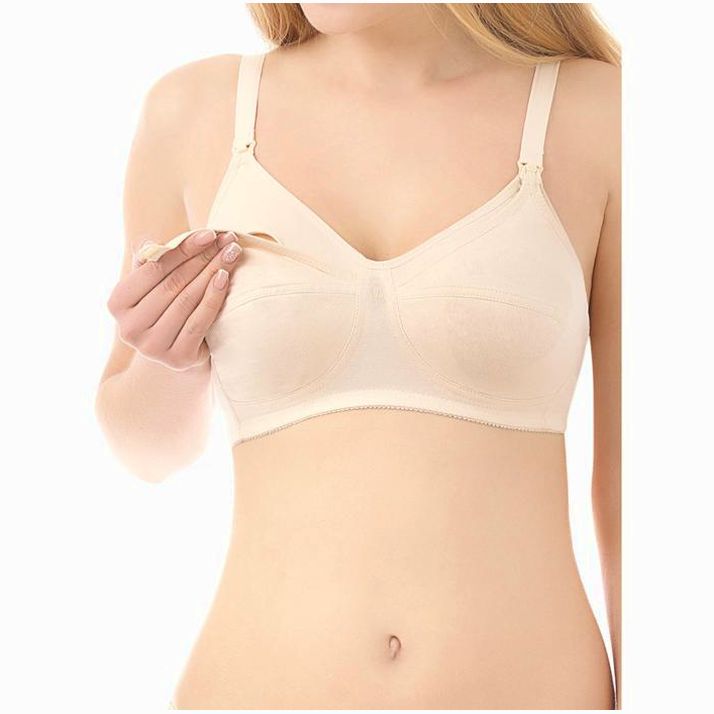 Бюстгальтер для кормления HUNNY mammy, цвет бежевый, размер 80-D артикул анонс 3857185