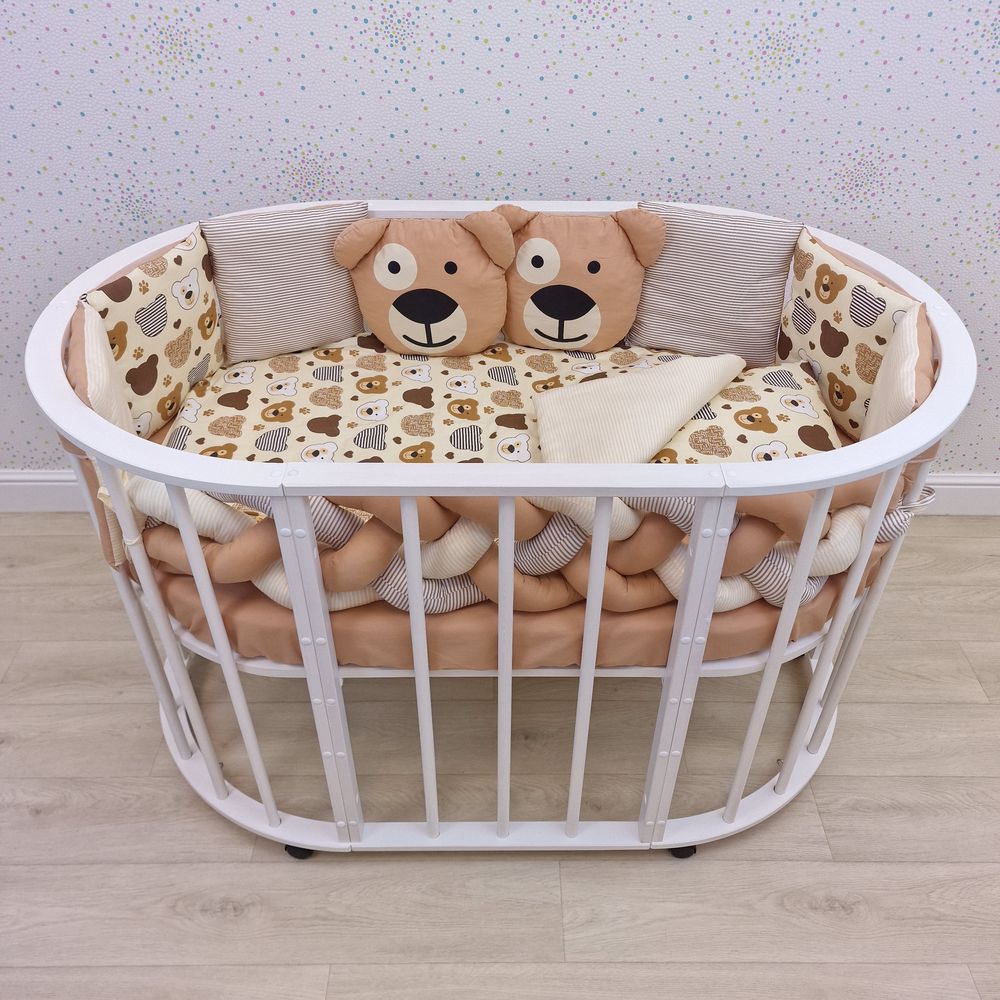 КПБ 14 пр (борт + пододеяльник + одеяло + наволочка + подушка + простынь (бязь) артикул анонс 1190-0-1бб_06