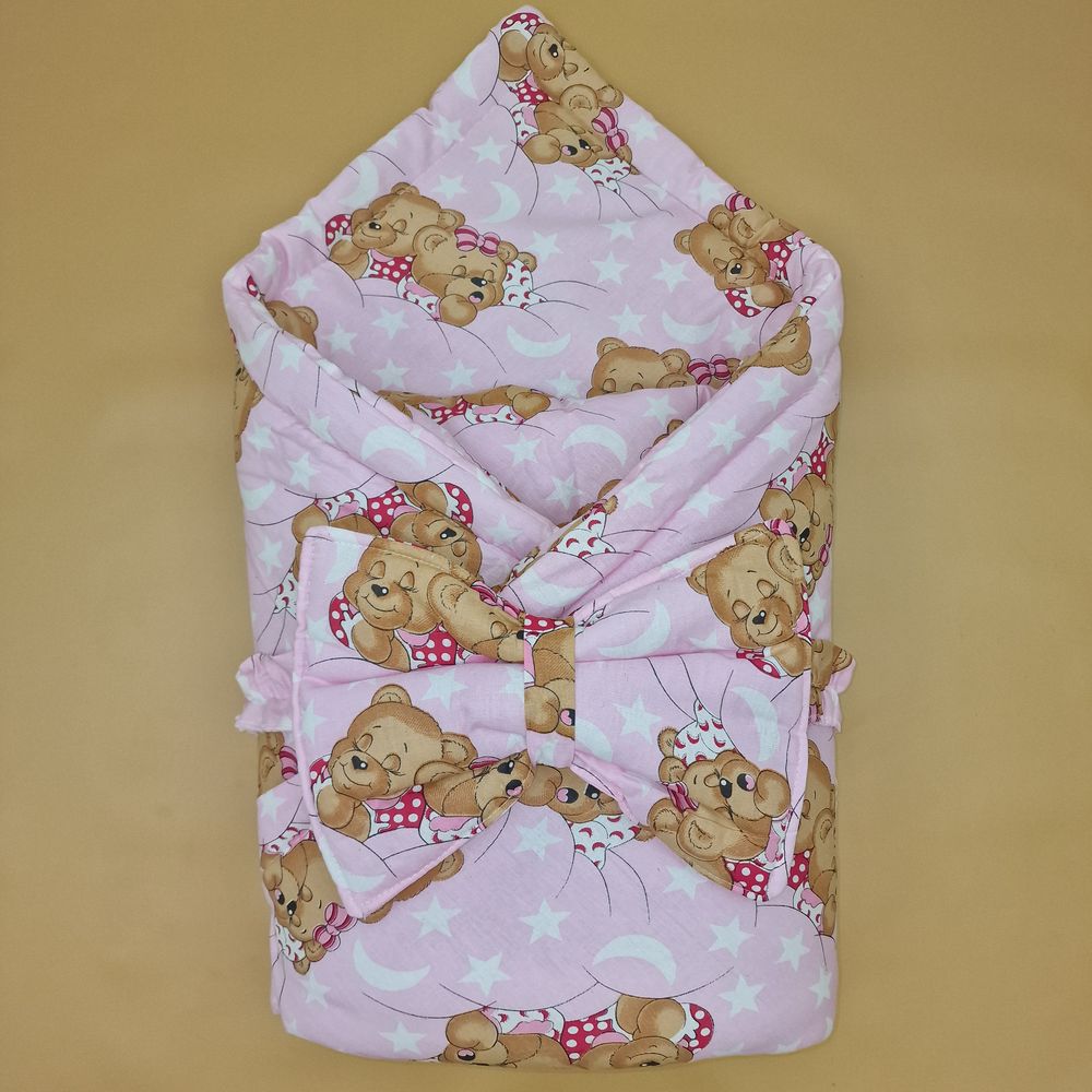 Комплект на выписку 2 пр: одеяло+бант-подушка (бязь) артикул анонс 1872б-1-2_м_17