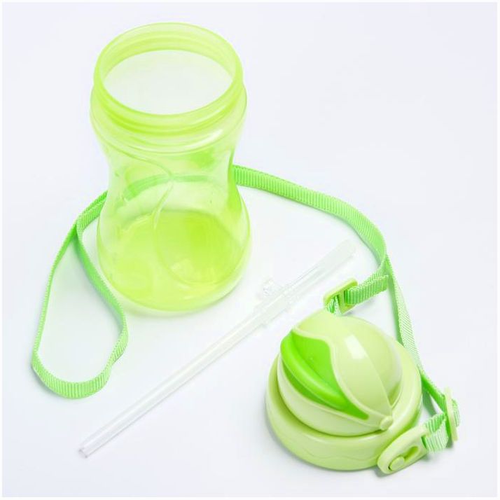 Картинка Поильник с силиконовой трубочкой 380мл., цвет МИКС (№4599965) от магазина Мир детей Товары для Новорожденных