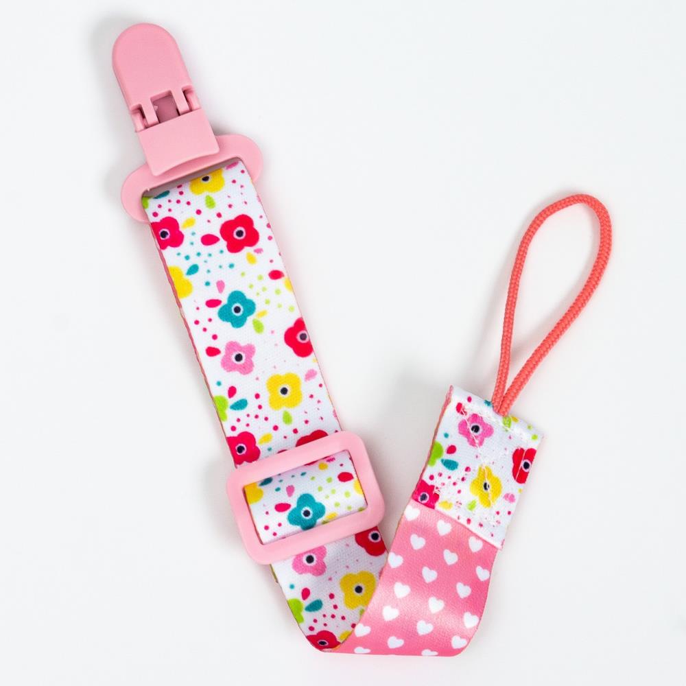 Картинка Держатель для соски - пустышки «Цветы», на ленте (№7472729) от магазина Мир детей Товары для Новорожденных