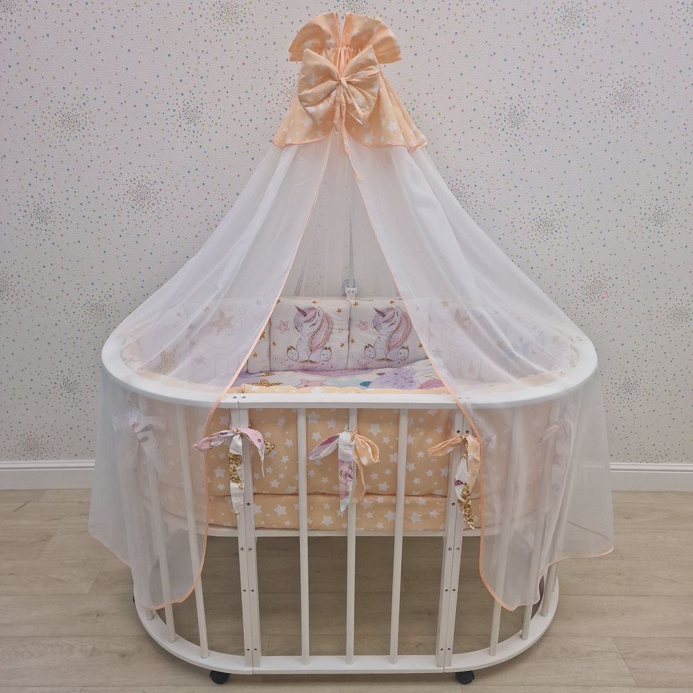 № 1152-О-1 КПБ 20 пр (балдахин + борт + пододеяльник + 2 одеяла + наволочка + подушка + 2 простыни (бязь) 12кв