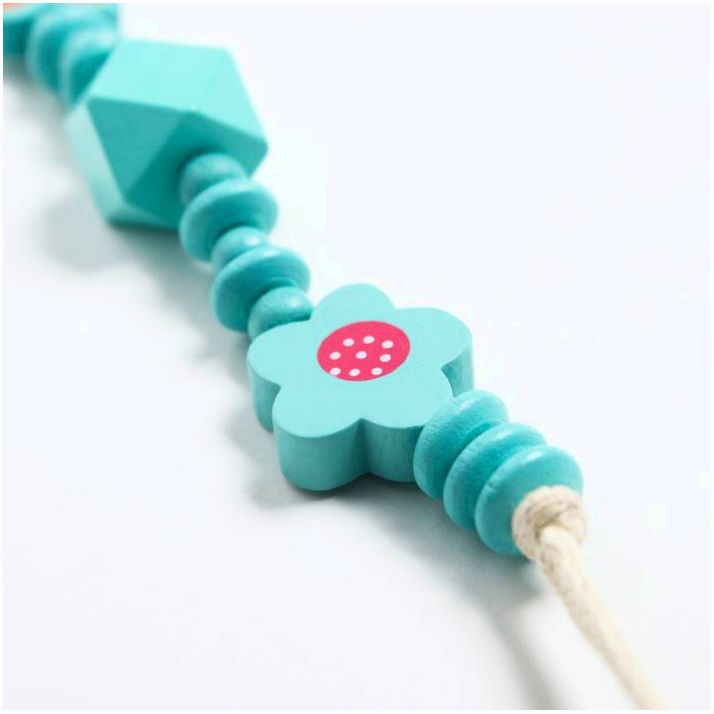 Картинка Держатель для соски - пустышки «Бабочка», дерев., цвет бирюзовый (№4155498) от магазина Мир детей Товары для Новорожденных