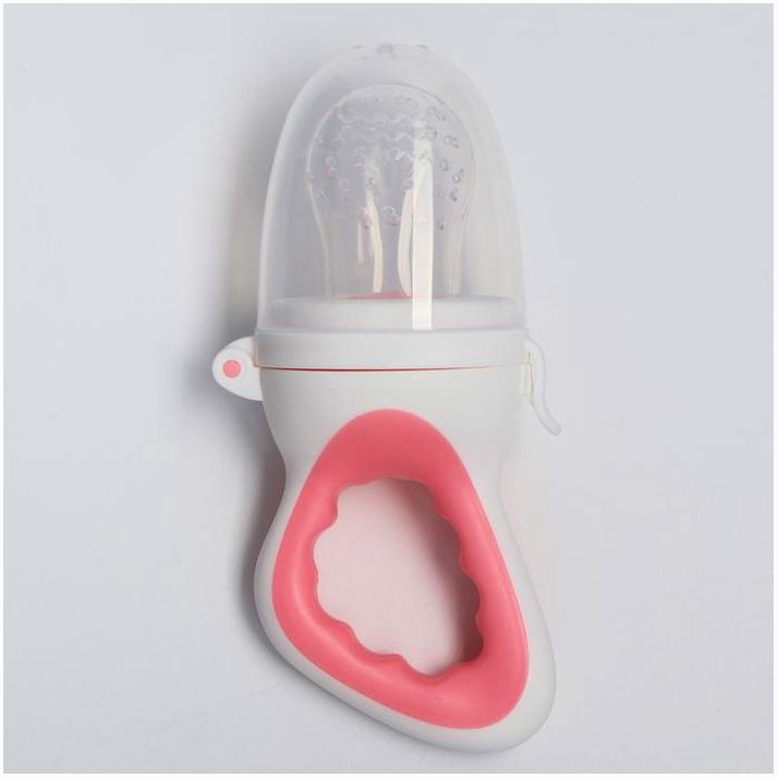 Ниблер для прикорма, с силиконовой сеточкой, цвет розовый артикул анонс 2932127