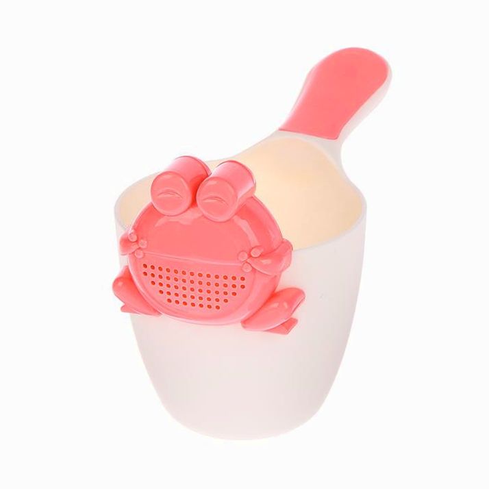 № 3780394 Ковш для купания, банный ковшик, хозяйственный с насадкой-лейкой «Лягушонок», 500 мл, цвет МИКС