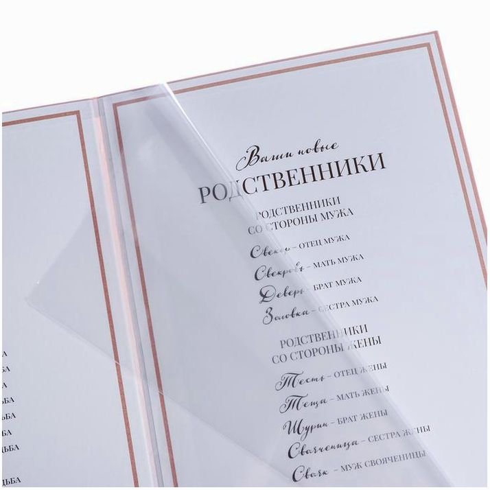 Картинка Папка для свидетельства о заключении брака «Влюблённая пара», А4 (№4923008) от магазина Мир детей Товары для Новорожденных