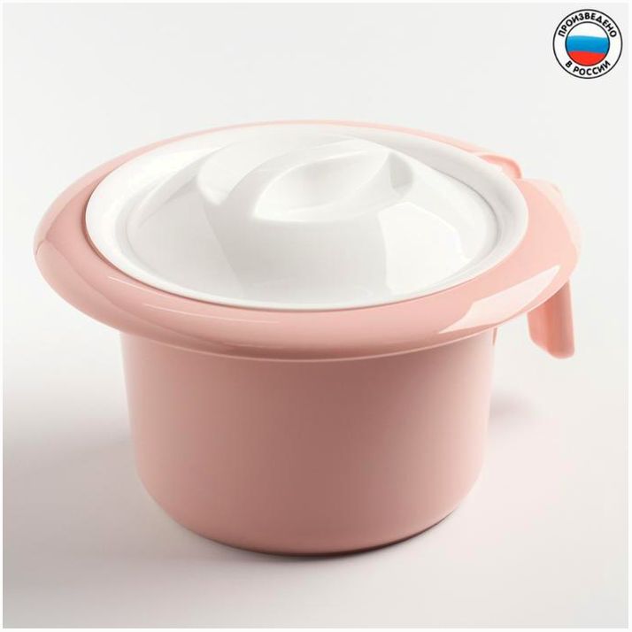 Горшок туалетный детский «Кроха», цвет розовый, 1,75 л. артикул анонс 4672513