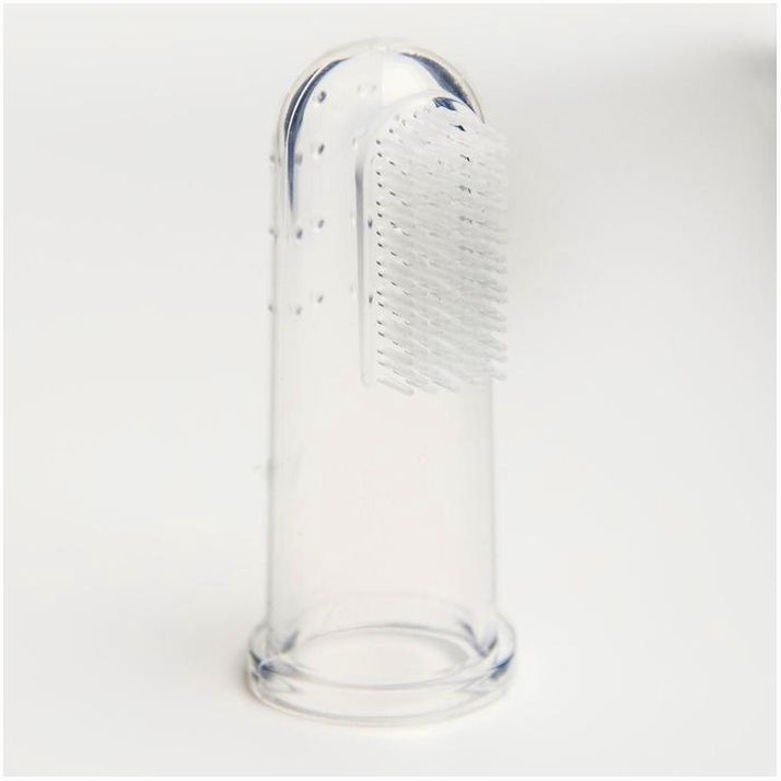 Картинка Прорезыватель - массажер детский в контейнере, 3 в 1, на палец, силиконовый от 3 мес. (№2932006) от магазина Мир детей Товары для Новорожденных