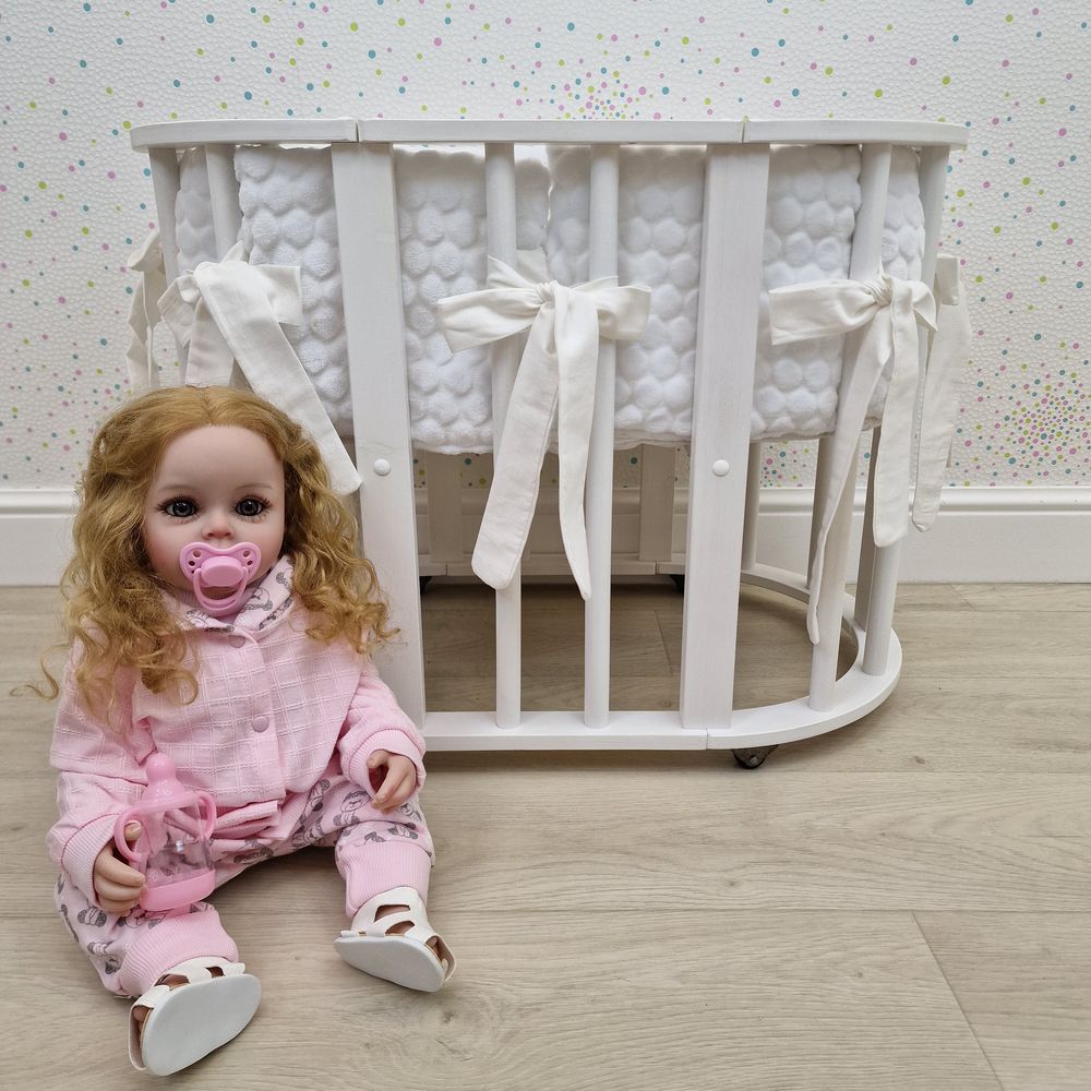 Пеленка для новорожденного с кружевами (бязь) артикул анонс КуклКПБ4_29