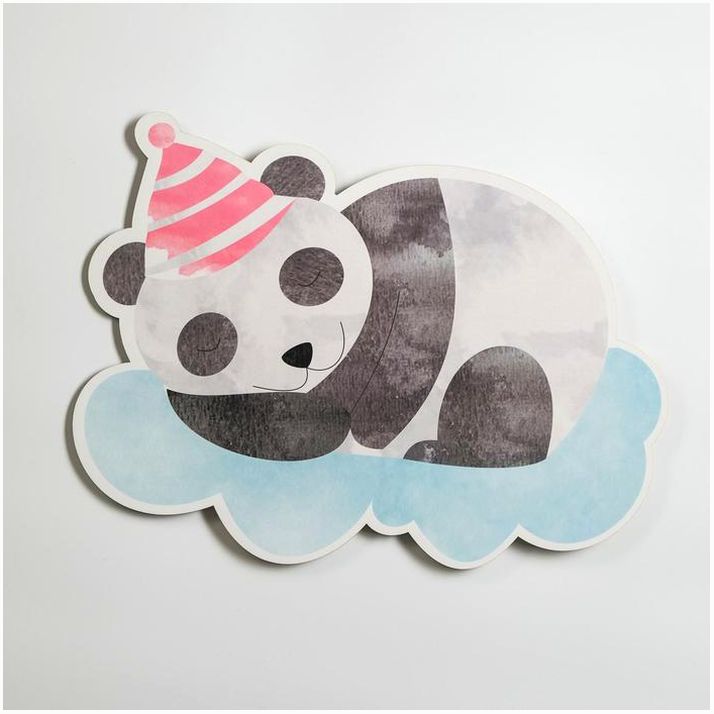 Картинка Декор настенный "Сонный панда", 30х35.5 см (№6959330) от магазина Мир детей Товары для Новорожденных