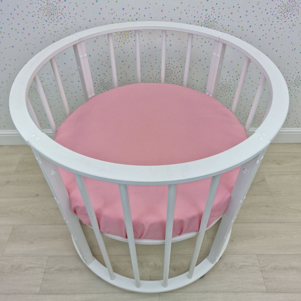 Простыня на резинке на круглую кровать (бязь) артикул анонс 255_44