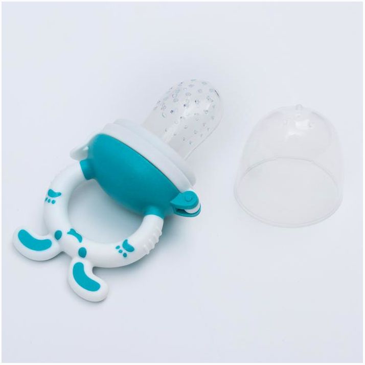 № 4313594 Ниблер для прикорма, с силиконовой сеточкой «Зайчик», цвет голубой