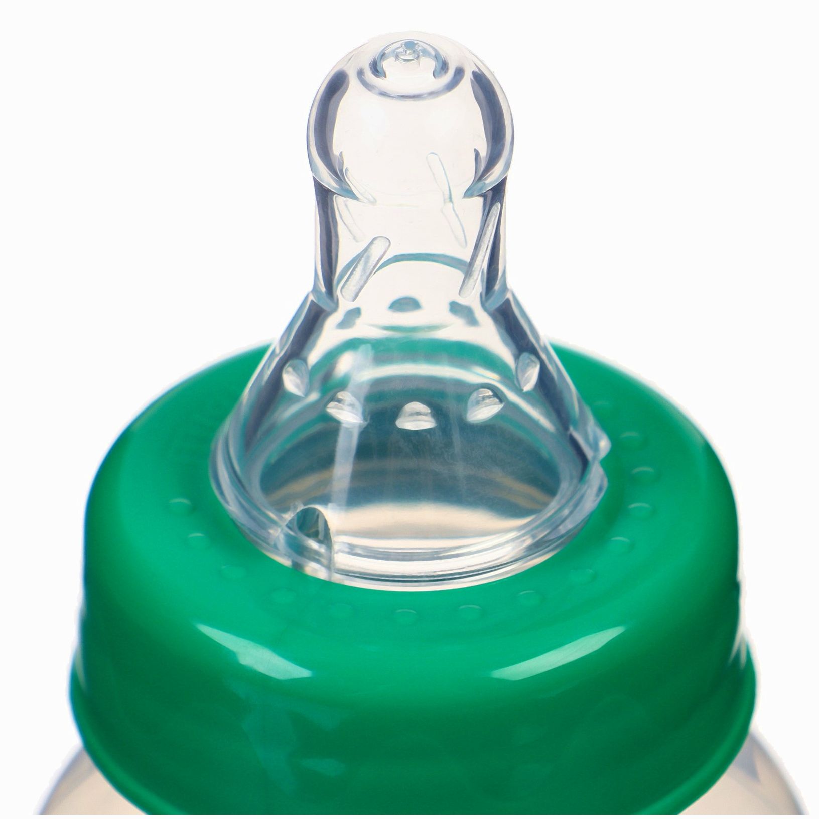 Картинка Бутылочка для кормления «Yes milk», классическое горло, 250 мл., от 0 мес., цилиндр, цвет зеленый (№9915798) от магазина Мир детей Товары для Новорожденных