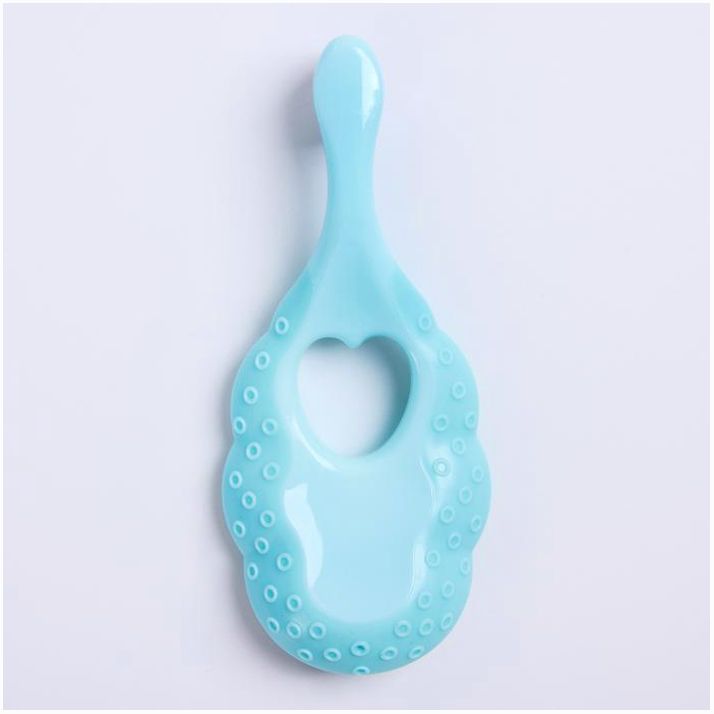 Картинка Детская зубная щетка с мягкой щетиной из нейлона, цвет голубой (№4599978) от магазина Мир детей Товары для Новорожденных