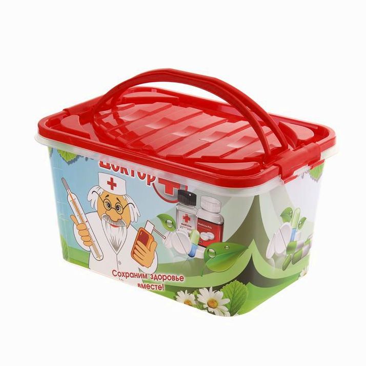 Аптечка «Доктор+», 15 л, прямоугольная артикул анонс 1015974