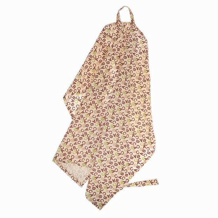 № 2598217 Накидка для кормления малыша, цвет бежевый, рисунок буквы