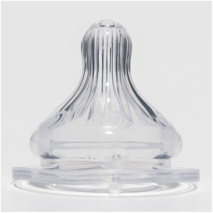 Соска силиконовая на бутылочку, антиколиковая., от 3 мес., широкое горло, средний поток артикул анонс 7129451