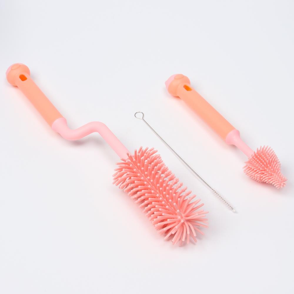 Картинка Набор ершиков для бутылочек и сосок, 3 шт, цвет розовый (№10100564) от магазина Мир детей Товары для Новорожденных