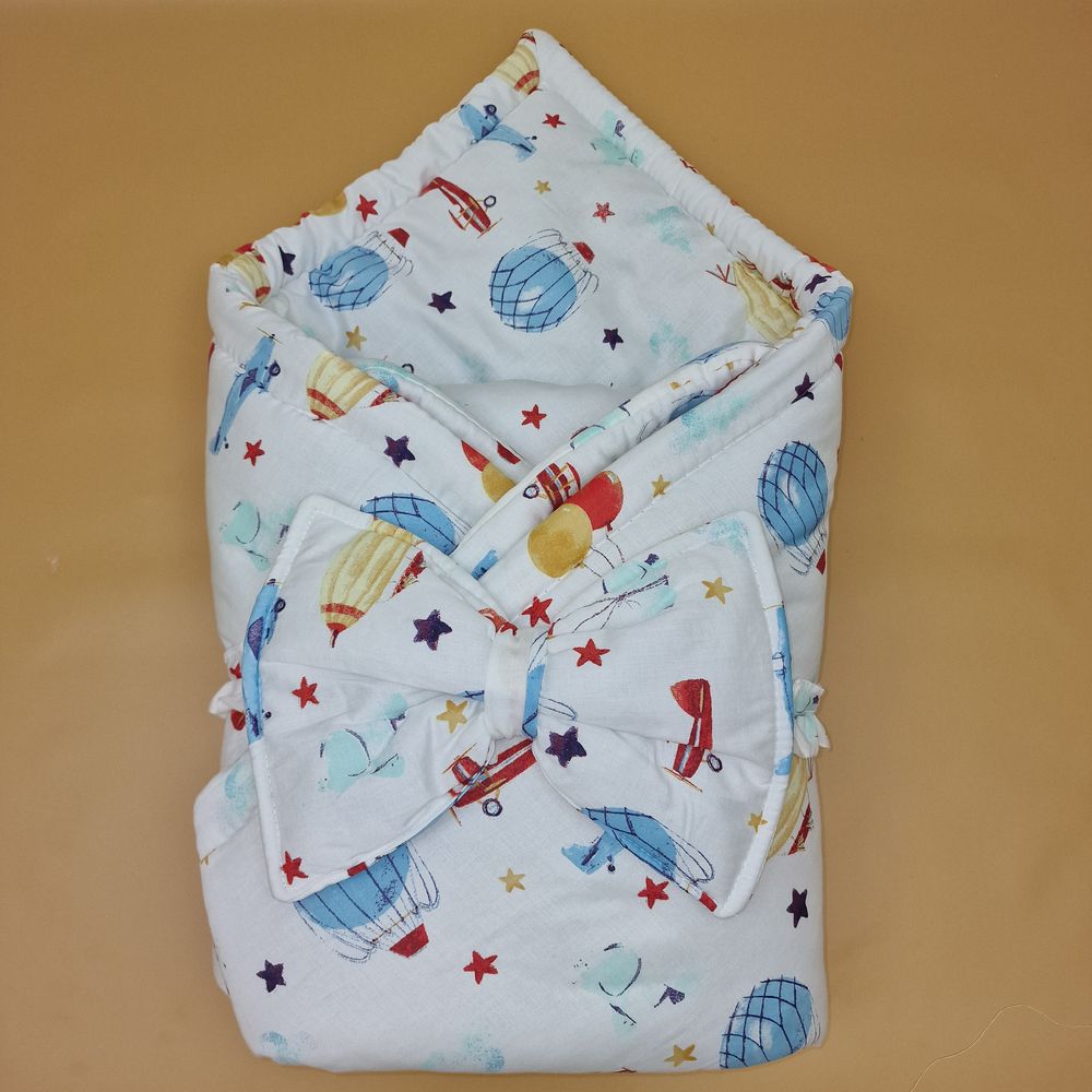 Комплект на выписку 2 пр: одеяло+бант-подушка (бязь) артикул анонс 1872б-0-1_м_17