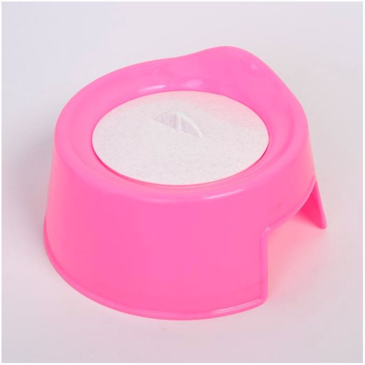 Горшок детский с крышкой, цвет розовый артикул анонс 3643274