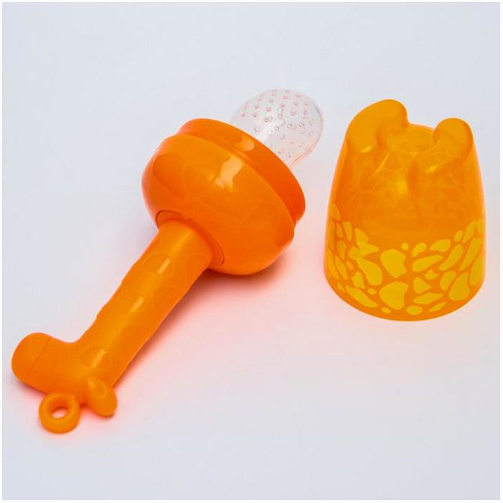 № 5365510 Ниблер для прикорма с силиконовой сеточкой «Жирафик», р-р сеточки M