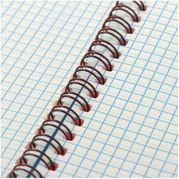 Картинка Записная книжка А6, 80 листов в клетку на гребне "Красный. Неон", пластиковая обложка, красная (№3554039) от магазина Мир детей Товары для Новорожденных