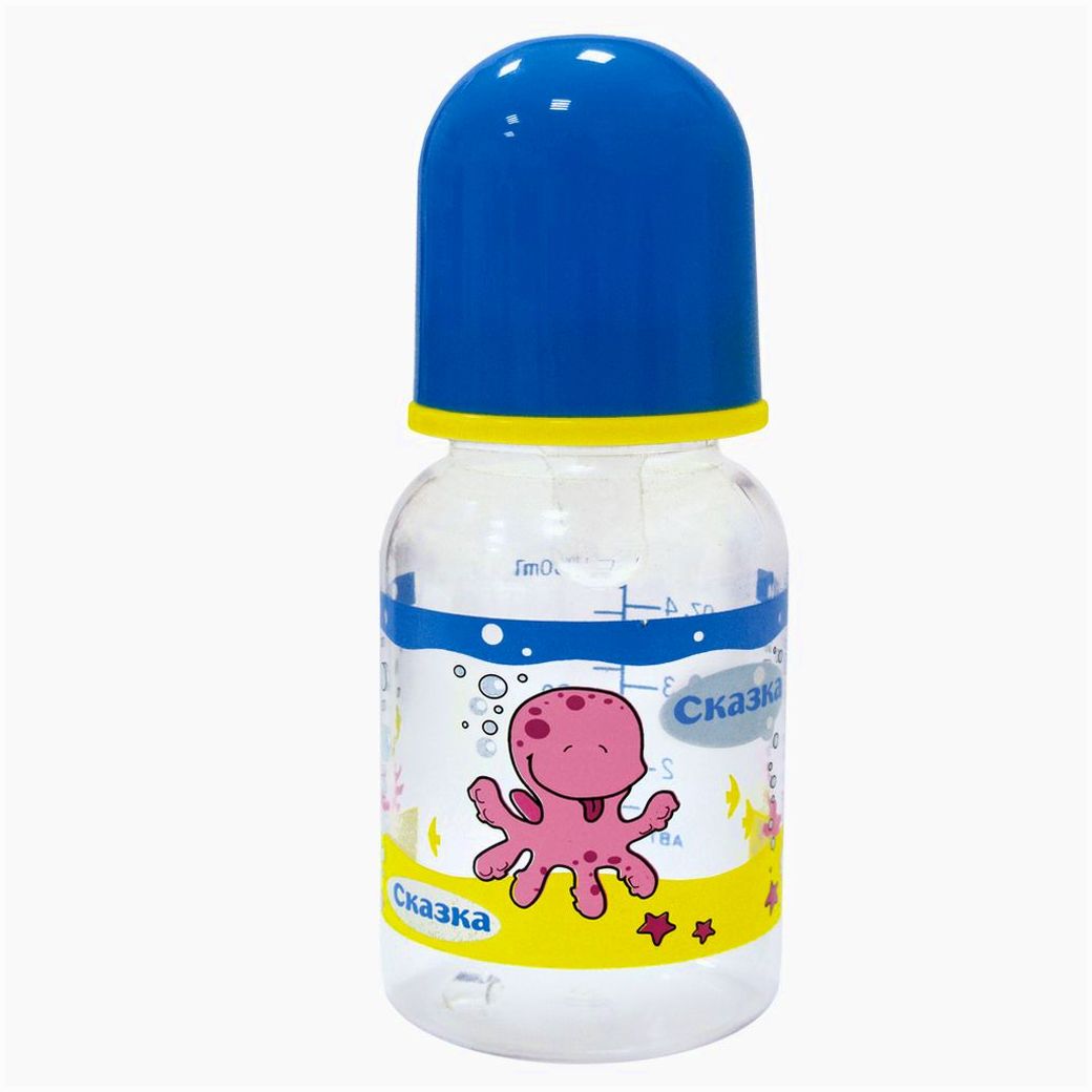 Картинка Бутылочка классическая (пластик, силиконовая соска) (№1162С) от магазина Мир детей Товары для Новорожденных