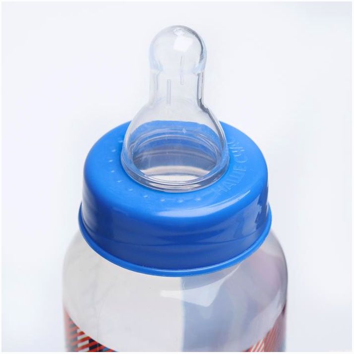 Картинка Подарочный набор «Джентльмен»: бутылочки 150 и 250 мл, прямые, от 0 мес., цвет синий (№3654410) от магазина Мир детей Товары для Новорожденных