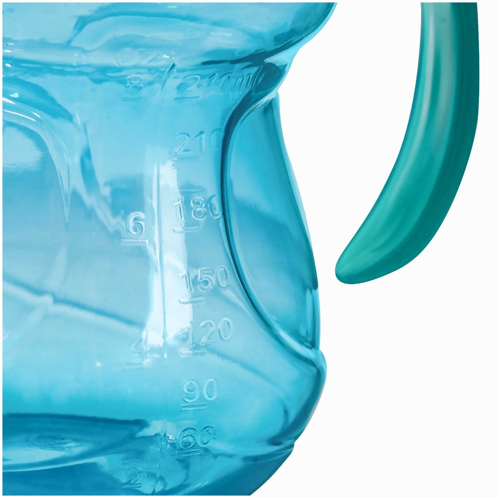 Картинка Поильник детский с силиконовым носиком, с ручками, 240 мл., цвет зеленый (№9037736) от магазина Мир детей Товары для Новорожденных