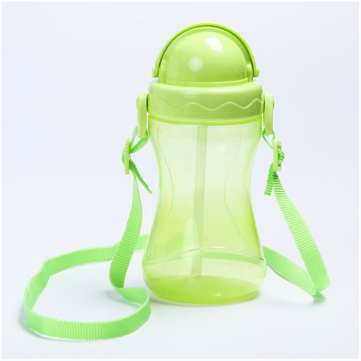 Поильник с силиконовой трубочкой 380мл., цвет МИКС артикул анонс 4599965