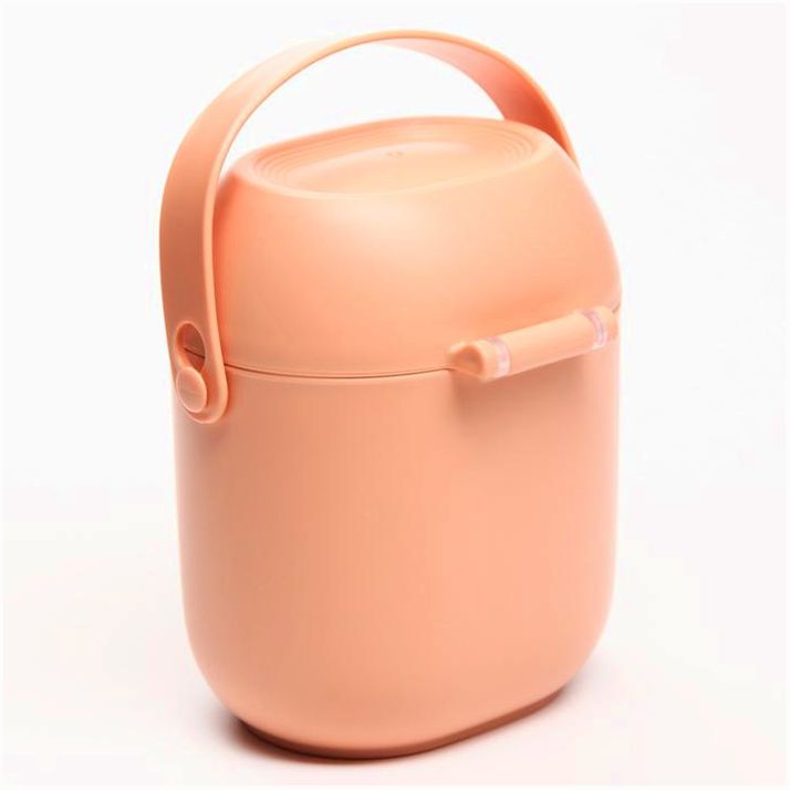 № 7550788 Контейнер для хранения детского питания 450 мл., с ложкой, цвет персиковый