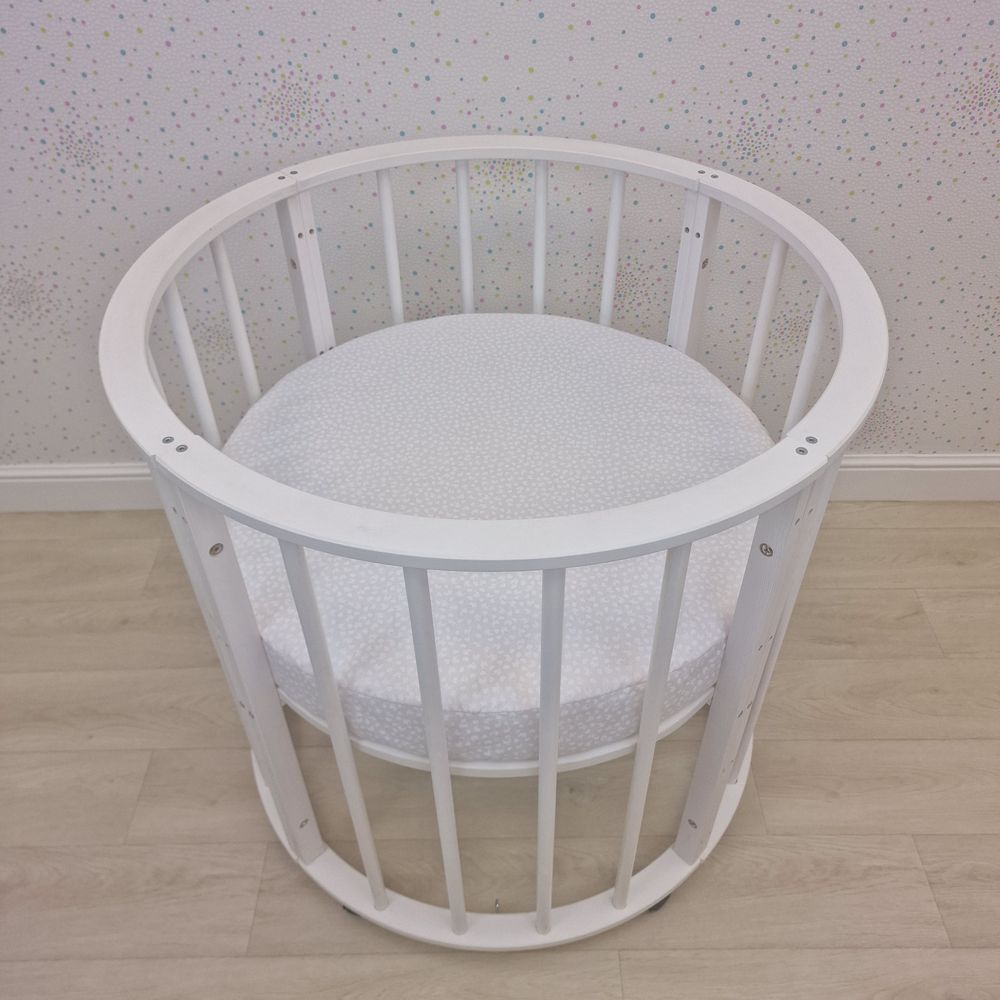 Простыня на резинке на круглую кровать (бязь) артикул анонс 255_23