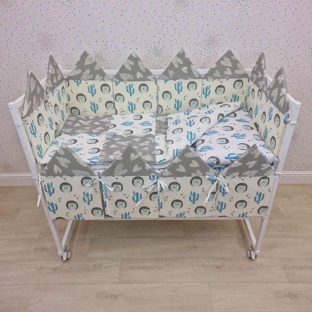 КПБ 17 пр (борт + пододеяльник + одеяло + наволочка + подушка + простынь (бязь) 