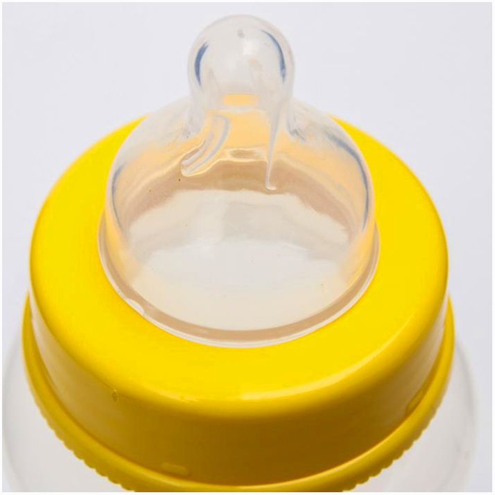 Картинка Бутылочка для кормления, 320 мл., широкое горло, цвет желтый (№4770829) от магазина Мир детей Товары для Новорожденных