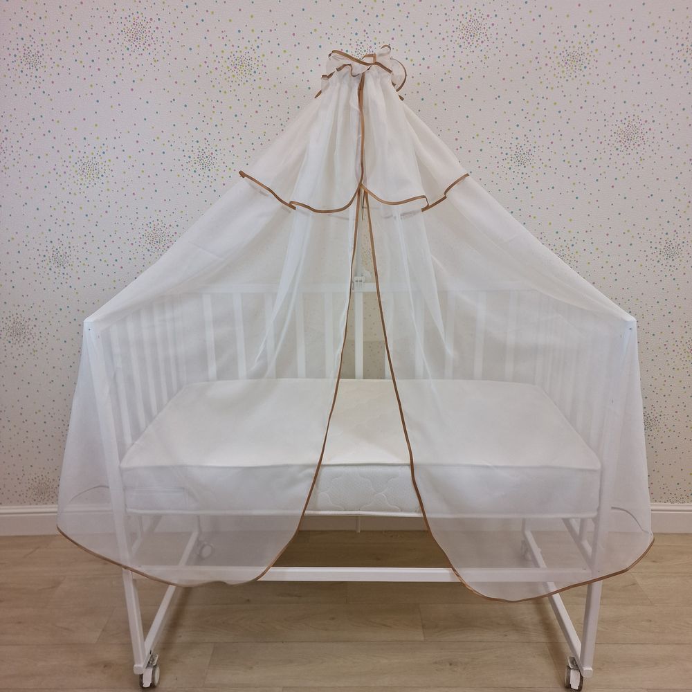 Картинка Балдахин с окантовкой (сеточка) (№948) цвета в ассортименте от магазина Мир детей Товары для Новорожденных