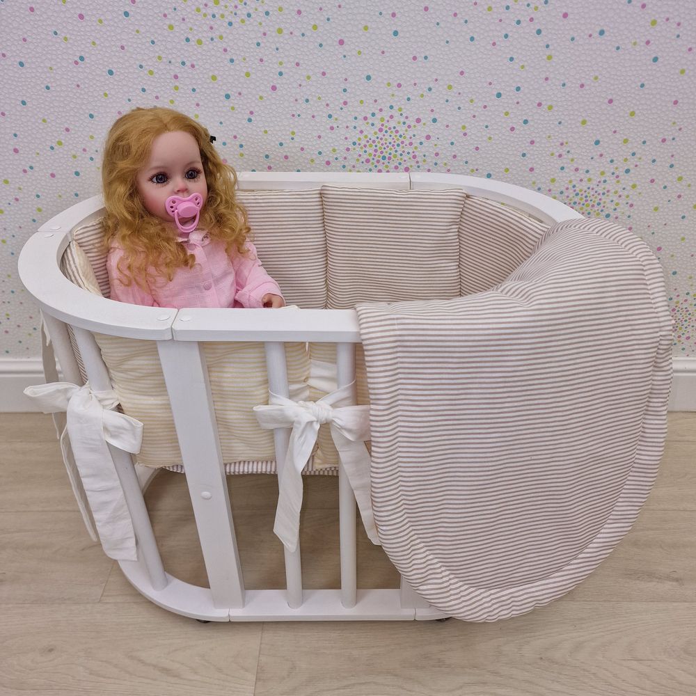 Пеленка для новорожденного с кружевами (бязь) артикул анонс КуклКПБ3_49