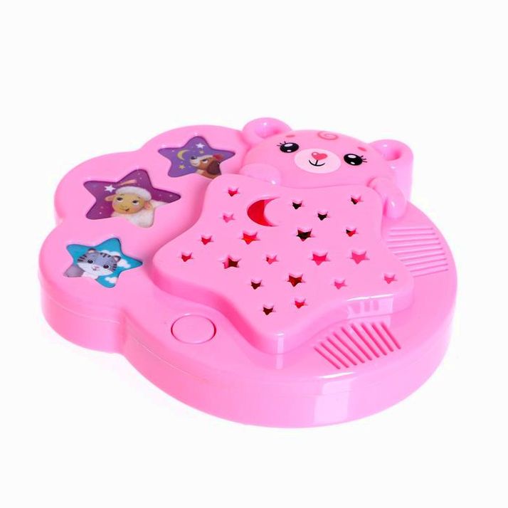 № 6486184 Игровой набор с ночником-проектором «Сказочные сны», 3 книги, звук, свет, цвет розовый